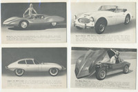 1960 Exhibts Cards Sports Cars Set 32  #*sku3292