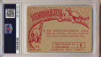 1961 Dinosaur Series #72 Struthiomimus  PSA 8 NM-MT  #*