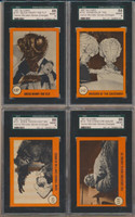 1961 Nu-Cards Horror Monster Series Orange Set 80 SGC Graded GPA 77.38  #*