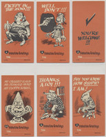 1961 Topps Giant Valentines (Orange Back) Partial Set 45/55   #*sku37781