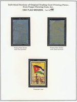 1963 TOPPS FLAG MIDGEES CARD #48  Jordan  #*