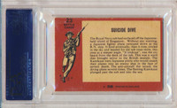 1965 A.B.C. BATTLE CARDS #23 SUICIDE DIVE PSA 8 NM-MT  #*