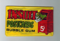 1966 Topps Insult Postcards 5 Cents Unopened 1 Wax Pack  #*#