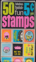 1970'S Fleer Fabulous Foolish Fun Stamps Unopened 1 Wax Pack  #*sku4125