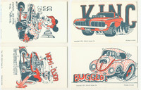 1972 Exhibits Supply Co Funny Cars Set 16  #*