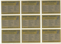 1973/77 Wacky Packages Series 9  (9) Piece Puzzle Only   #*