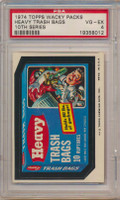 1974 Topps Wacky Packs Series 10  Heavy Trash Bags PSA 4  VG-EX  #*