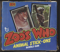 1975 TOPPS ZOO'S WHO (ANIMAL STICK-ONS) WAX BOX (36) PACKS   #*sku16027
