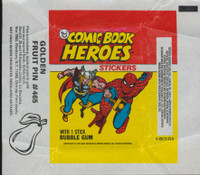1975 TOPPS COMIC BOOK HEROES STICKERS WRAPPER   #*sku17503