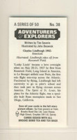 1973 Brooke & Bond & Co Ltd Adventrues & Explorers #38 Charles Lindbergh Nr-Mt  #*
