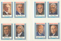 1975 Visual Panographs American Presidents Set Of 2 Card Panels (19) 2 Card Panels   #*sku3274