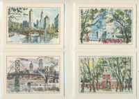 1980's Historical Landmark Prints Lot 6  3 /12 by 4 3/4 inches  Lot 6  #*
