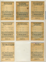 1980 Wonder Bread Guinness World Records Lot 8 Will Sell Singles   #*