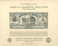 1981 Bureau Of Engraving & Printing 1894 $5 Republic Of Hawaii SO14  #*