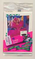 1990 Mattel Barbie  Wax Pack With Price Sticker On Front  #*