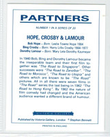 1992 Victoria Gallery London Partners Film Stars #1/20 Hope & Crosby  Nr-Mt  #*