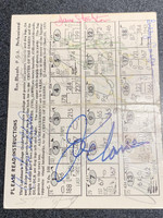 Bob Hope Joe Louis Nicklaus Palmer Snead Signed Scorecard PSA/DNA 24 Autos