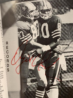 1987 49ers Media Guide 95 Autographs Montana Lott DeBartolo Young Signed PSA/DNA