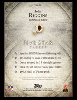 2014 Topps Five Star #FSA-JR John Riggins ON CARD Auto 