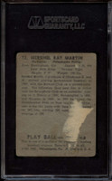 1939 Play Ball #12 Hershel Martin SGC Signed Auto Authentic RC Rookie 