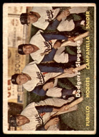 1957 Topps #400 Dodgers Sluggers VG-EX 
