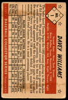 1953 Bowman Color #1 Davey Williams Very Good  ID: 210991