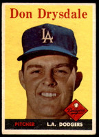 1958 Topps #25 Don Drysdale Excellent  ID: 251156
