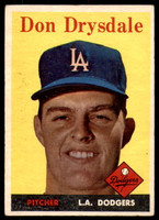 1958 Topps #25 Don Drysdale Excellent  ID: 235458