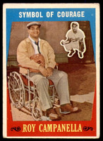 1959 Topps #550 Roy Campanella Symbol of Courage Very Good  ID: 221891
