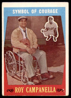 1959 Topps #550 Roy Campanella Symbol of Courage Very Good  ID: 233435