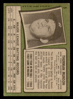 1971 Topps #   5 Thurman Munson Very Good  ID: 277194