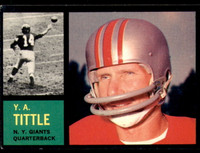 1962 Topps #102 Y. A. Tittle Ex-Mint  ID: 244284