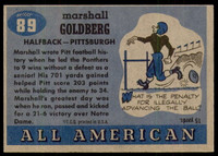 1955 Topps All American #89 Marshall Goldberg Near Mint+ 