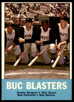 1963 Topps # 18 Smoky Burgess/Dick Stuart/Roberto Clemente/Bob Skinner Buc Blasters Very Good  ID: 251462
