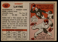 1957 Topps #32 Bobby Layne Excellent+  ID: 252515