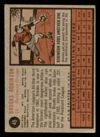 1962 Topps #45 Brooks Robinson Excellent  ID: 297789