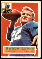 1956 Topps #116 Bobby Layne Excellent 