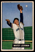 1951 Bowman #37 Whitey Lockman Excellent+ 