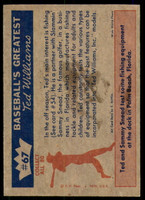 1959 Fleer Ted Williams #67 Two Famous Fishermen Ex-Mint  ID: 235218