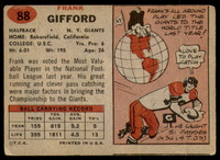 1957 Topps #88 Frank Gifford VG-EX 