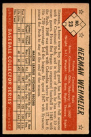 1953 Bowman Color #23 Herm Wehmeier Excellent 