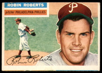 1956 Topps #180 Robin Roberts Very Good White Back 