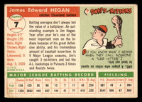 1955 Topps #7 Jim Hegan Very Good  ID: 296317