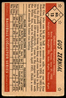 1953 Bowman Color #13 Gus Zernial Very Good  ID: 222639