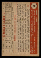 1952 Topps #93 Al Sima VG-EX RC Rookie 