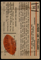 1953 Bowman #14 Al Pollard Excellent  ID: 222027