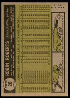 1961 Topps #20 Robin Roberts Near Mint  ID: 225100