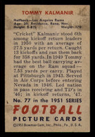 1951 Bowman #77 Tom Kalmanir Ex-Mint 