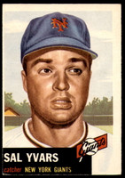 1953 Topps #11 Sal Yvars Excellent 