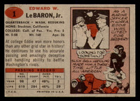 1957 Topps #1 Eddie LeBaron G-VG 